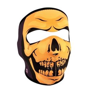 Reversible Skull Skeleton Reaper  BLACK Full Face Mask Biker Ski Cold Protection